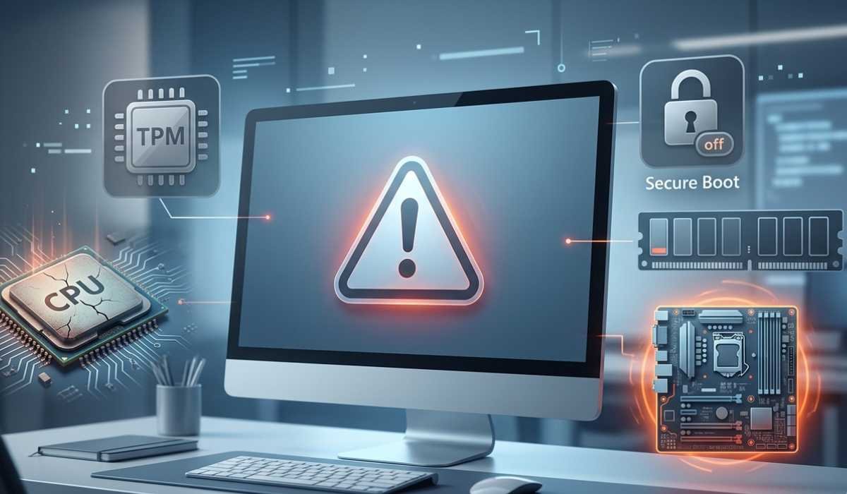 Typical Failures of Windows 11 to install